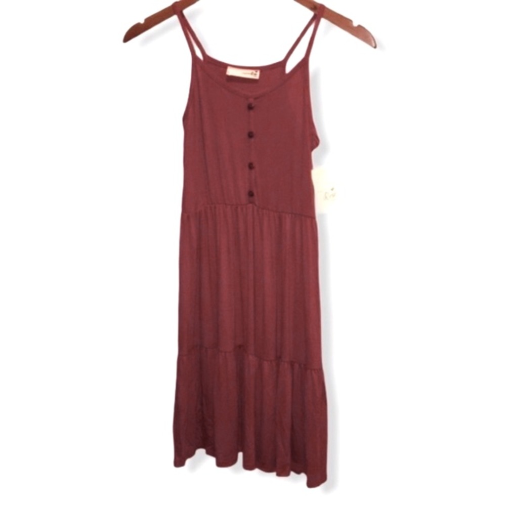 11. 6xHOST PICK! NWT FOREVER ROSE DUSTY ORANGE RUFFLE CASUAL PARTY DRESS